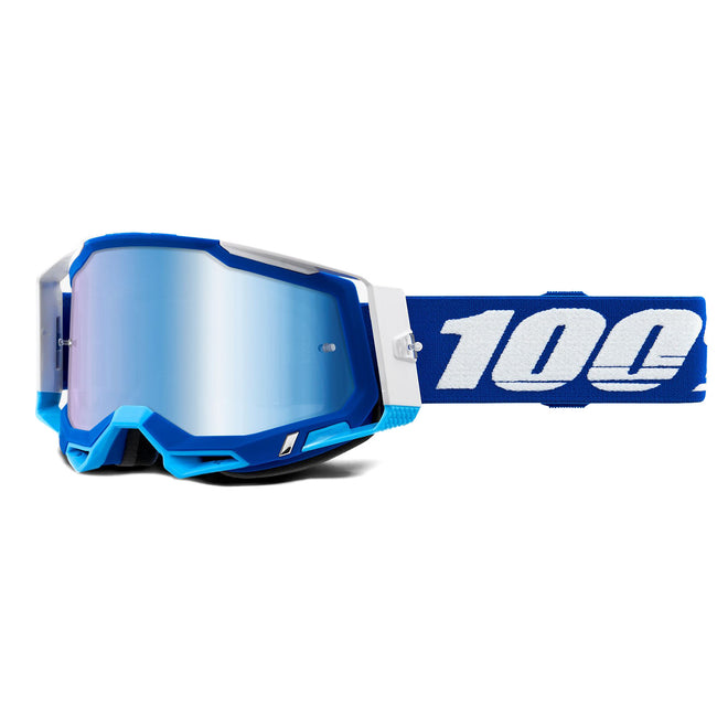 100% Racecraft2 Goggles-Blue-Mirror Blue Lens - 2