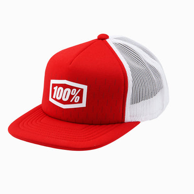 100% Shift Trucker Hat-Red