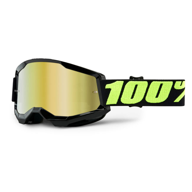 100% Strata2 Goggles-Upsol-Mirror Gold Lens - 1