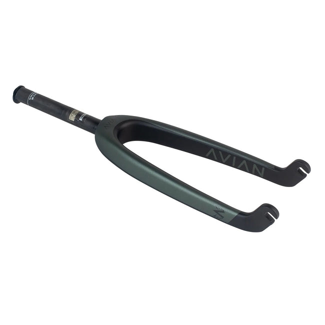 Avian Versus Youth Carbon BMX Race Fork-20&quot;-1&quot;-Matte Green - 1