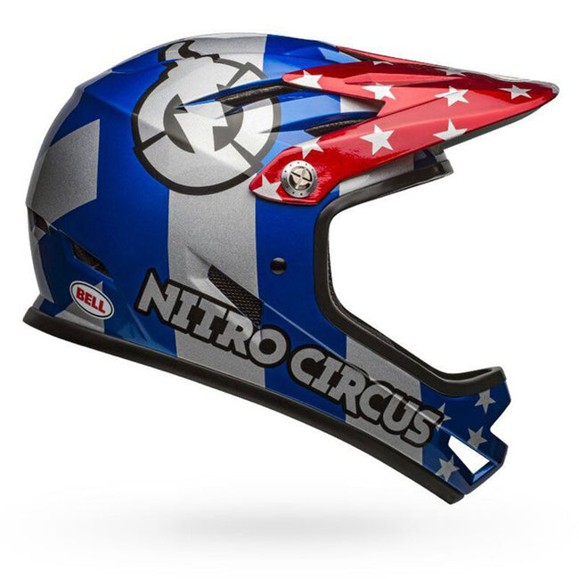 Bell Sanction BMX Race Helmet-Nitro Circus Red/Silver/Blue - 1