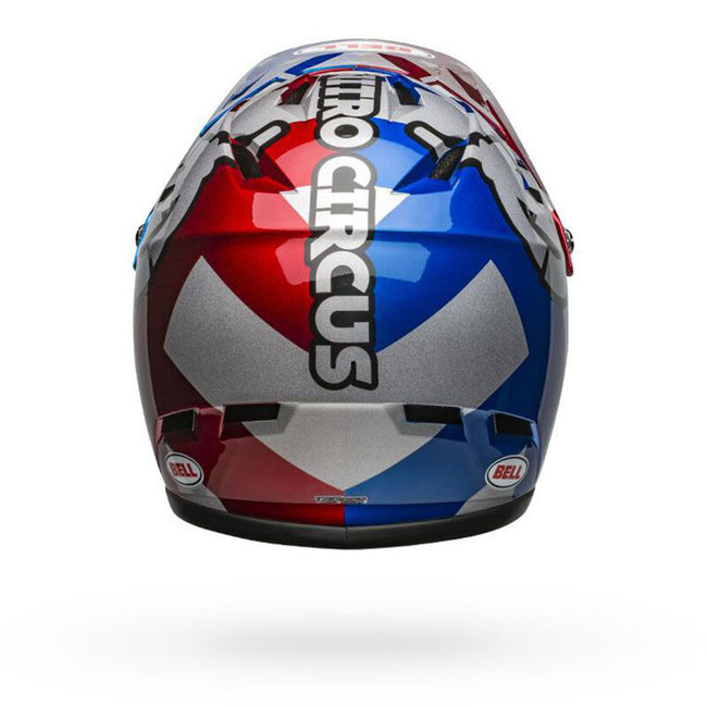 Bell Sanction BMX Race Helmet-Nitro Circus Red/Silver/Blue - 5