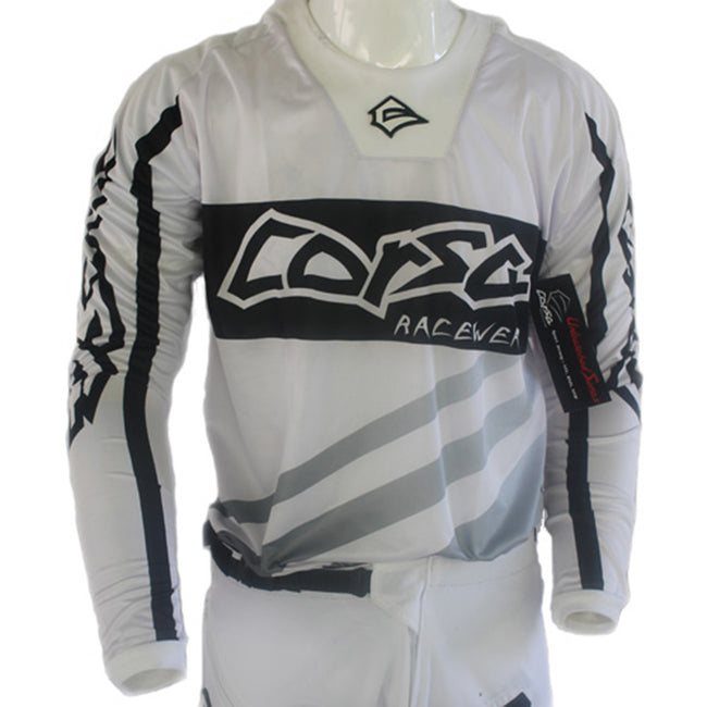 Corsa Unleashed BMX Race Jersey-White - 1