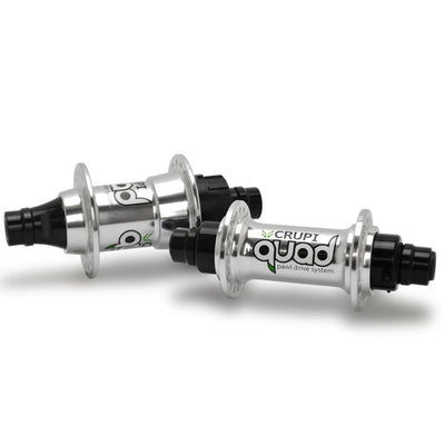 Crupi Quad BMX Hub Set-Polished-36H