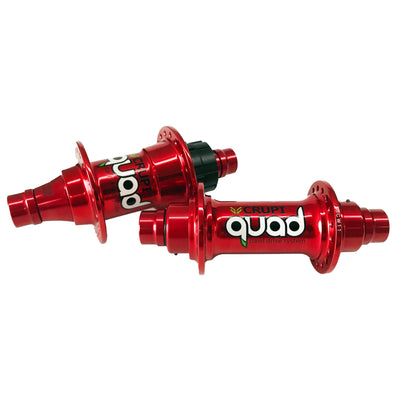 Crupi Quad BMX Hubset-Red-36H