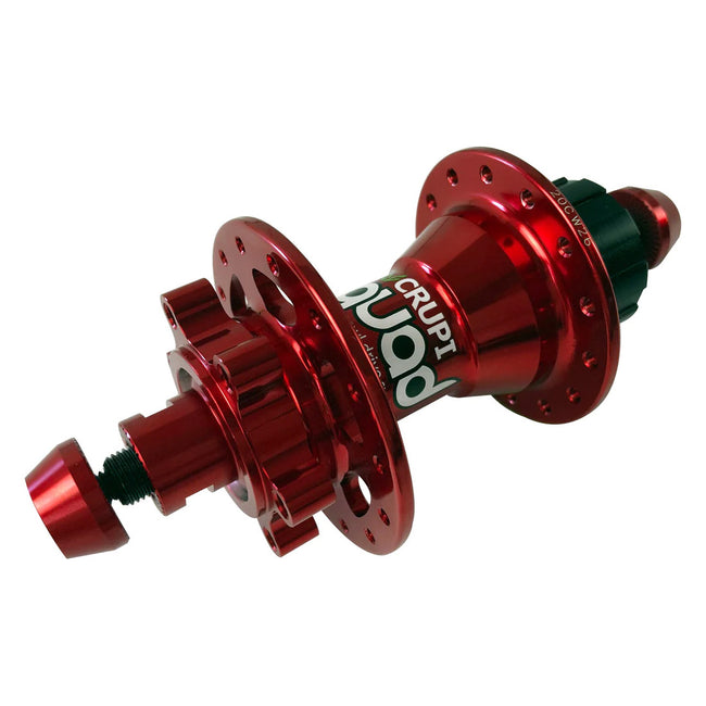 Crupi Quad Mini/Expert Rear Disc Brake BMX Hub-Red-28H - 1