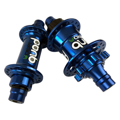 Crupi Quad Pro Disc Brake BMX Hubset-Blue-36H