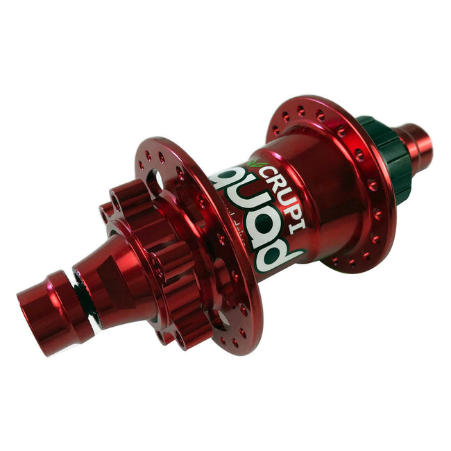 Crupi Quad Pro Rear Disc Brake BMX Hub-Red-36H - 1