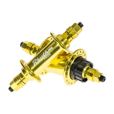 Crupi Rhythm Section Pro Cassette BMX Hub-Gold-36H