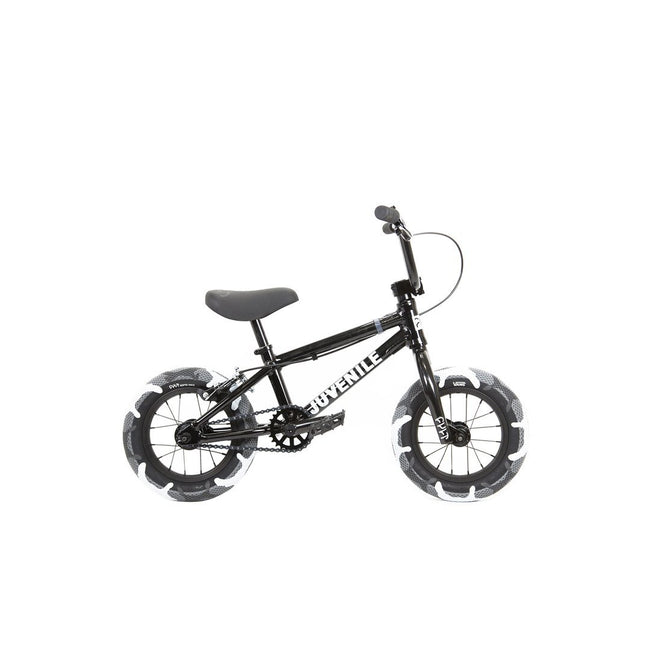 Cult Juvenile 12&quot; BMX Bike-Black w/ Camo Tires - 1