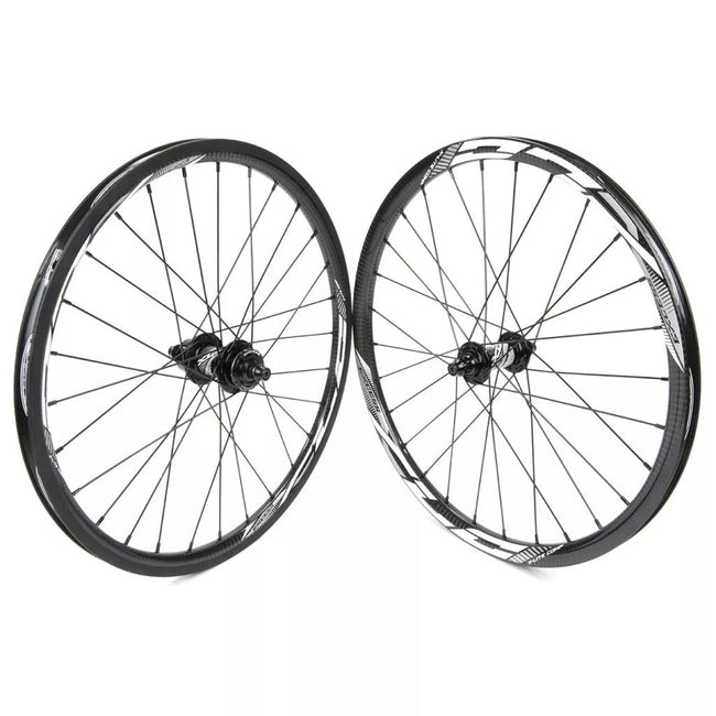 Excess XLS-3 Carbon Mini/Expert BMX Race Wheelset-28H-20x1 3/8&quot; - 3