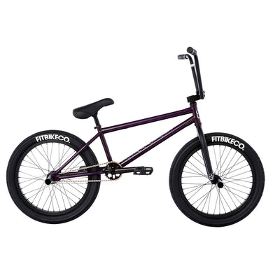 Fit STR Freecoaster LG 20.75"TT BMX Freestyle Bike-Trans Matte Purple