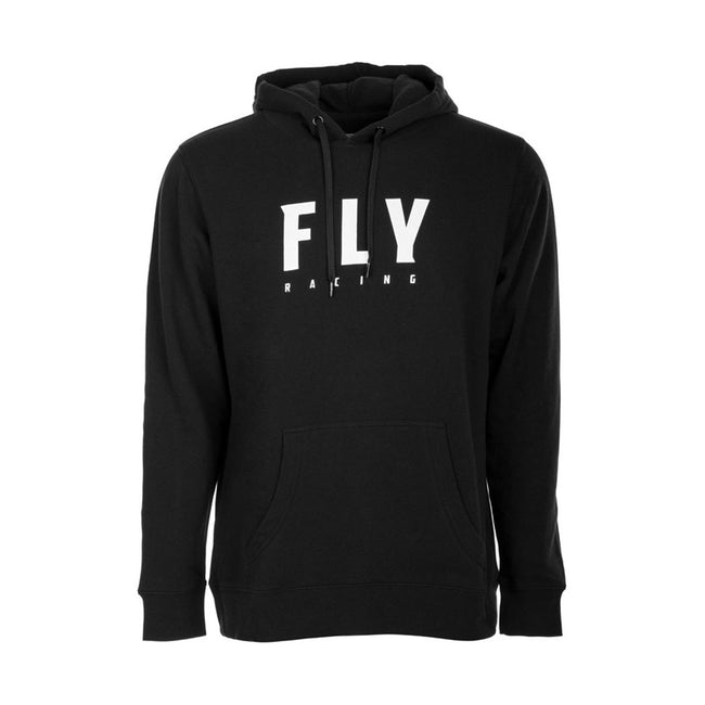 Fly Racing Badge Pullover Hoodie-Black - 1