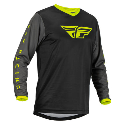 Fly Racing F-16 BMX Race Jersey Black/Grey/Hi-Vis