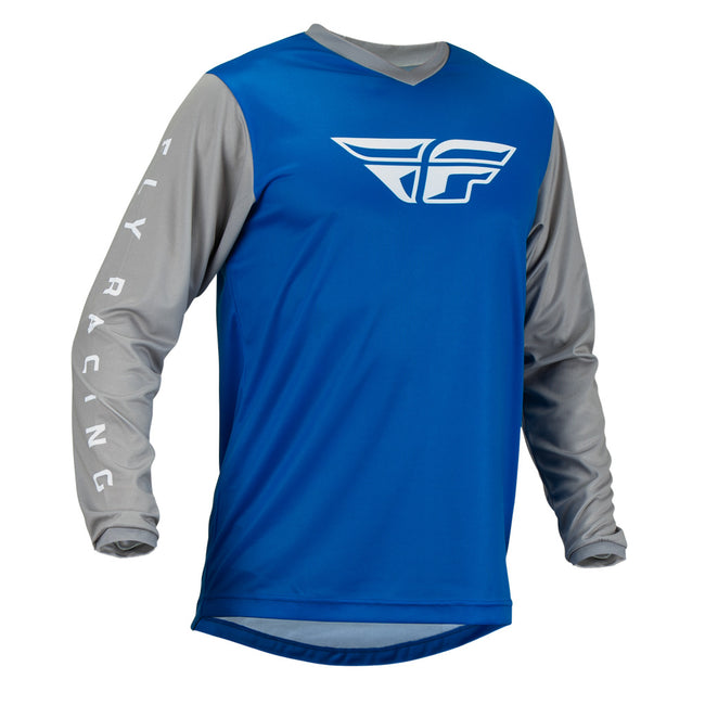 Fly Racing F-16 BMX Race Jersey- Blue/Grey - 1