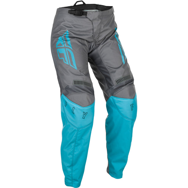 Fly Racing F-16 Women&#39;s BMX Race Pants-Grey/Blue - 1