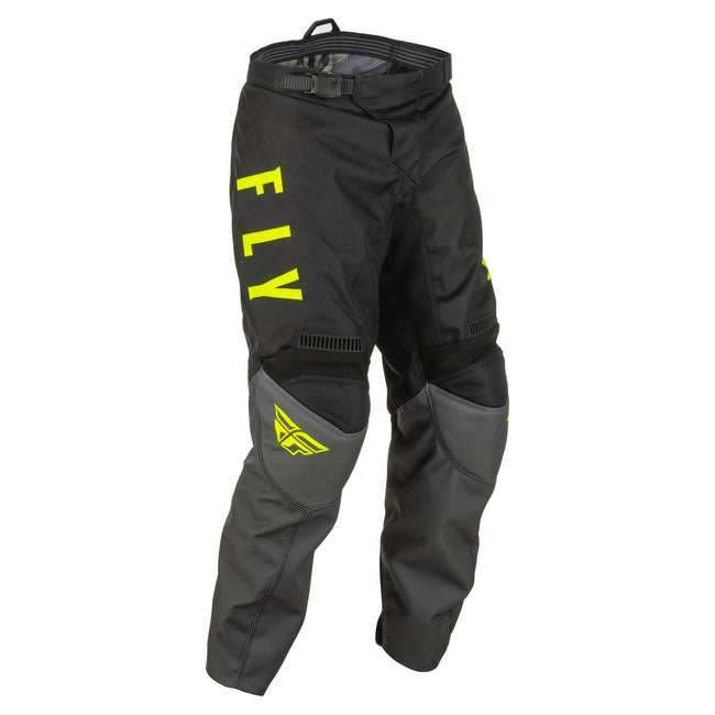 Fly Racing 2022 F-16 BMX Race Pants-Grey/Black/Hi-Vis - 1