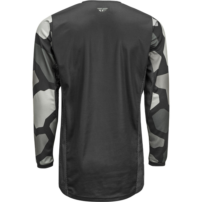 Fly Racing K221 BMX Race Jersey-Black/Grey - 2