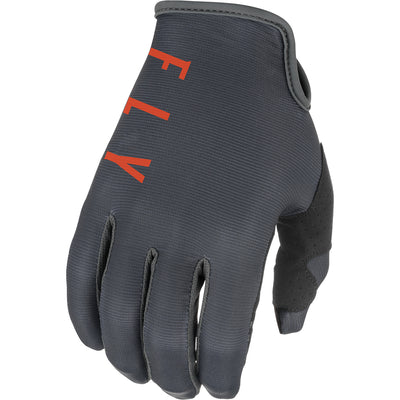 Fly Racing Lite BMX Race Gloves-Grey/Orange/Black