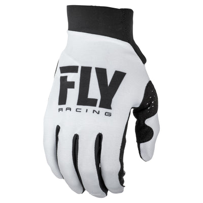 Fly Racing 2022 Pro Lite BMX Race Gloves-White/Black