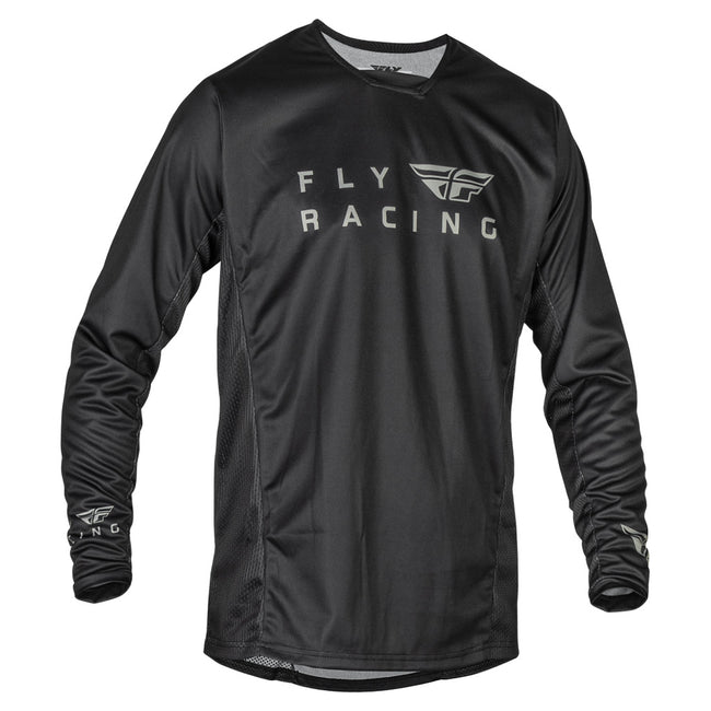 Fly Racing Radium BMX Race Jersey-Black/Grey - 1