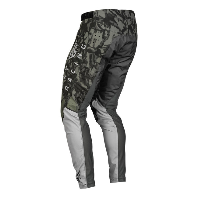 Fly Racing Radium BMX Race Pants-Dark Grey Camo/Grey - 2