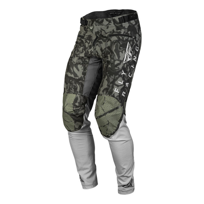 Fly Racing Radium BMX Race Pants-Dark Grey Camo/Grey - 4