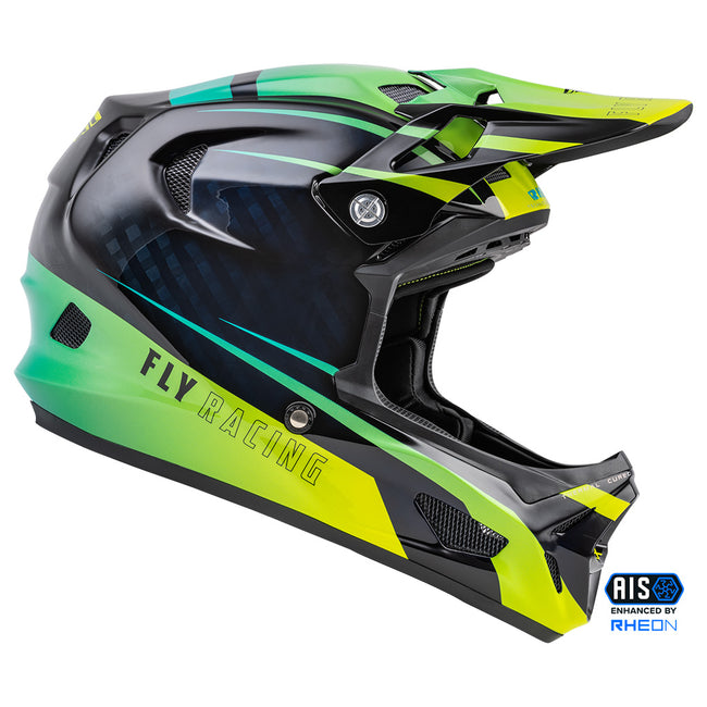 Fly Racing Werx-R BMX Race Helmet-Hi-Vis/Teal Carbon - 1