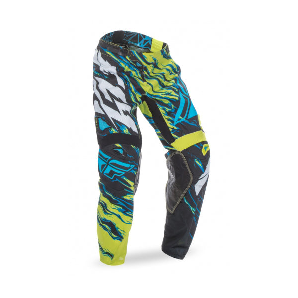 Fly Racing 2017 Kinetic Relapse Pants-Lime/Blue - 1