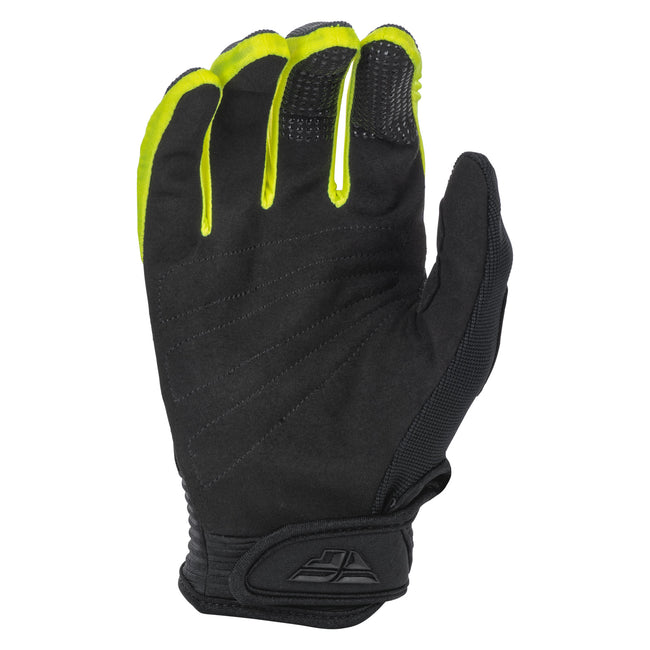 Fly Racing 2022 F-16 BMX Race Gloves-Grey/Black/Hi-Vis - 2