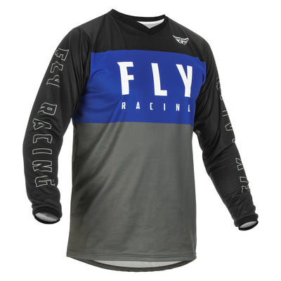 Fly Racing 2022 F-16 BMX Race Jersey-Blue/Grey/Black