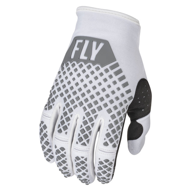 Fly Racing 2022 Kinetic BMX Race Gloves-White - 1