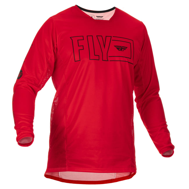 Fly Racing 2022 Kinetic Fuel BMX Race Jersey-Red/Black - 1