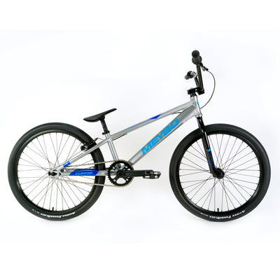 Meybo Clipper Cruiser 24" BMX Race Bike-Grey/Blue/Cyan