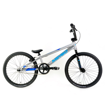 Meybo Clipper Expert XL BMX Race Bike-Grey/Blue/Cyan