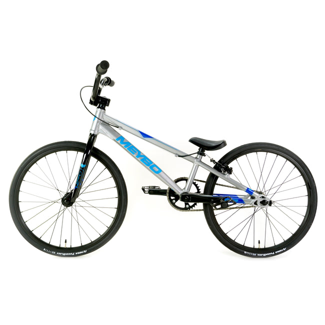 Meybo Clipper Junior BMX Race Bike-Grey/Blue/Cyan - 2