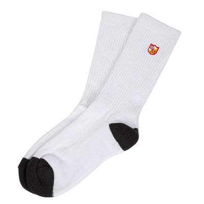 S&M Block Sock-White