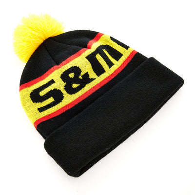 S&M Factory Pom Beanie - Black