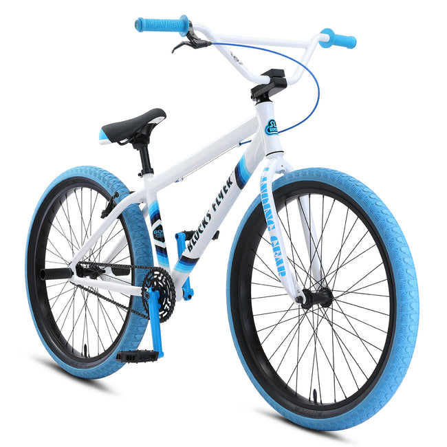 SE Bikes Blocks Flyer 26&quot; BMX Freestyle Bike-White - 2