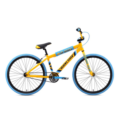 SE Bikes Blocks Flyer 26" Bike-Yellow