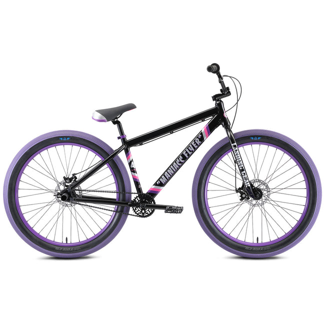 SE Bikes Maniacc Flyer 27.5+&quot; BMX Freestyle Bike-Midnight Black - 1