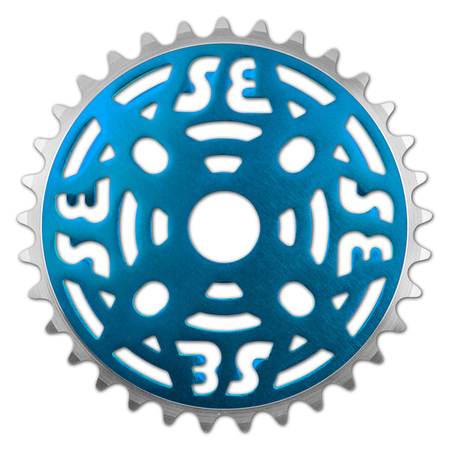 SE Bikes One Piece Alloy Sprocket-Ano Blue - 1