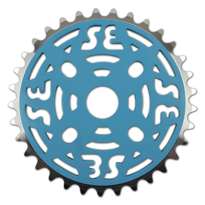 SE Bikes One Piece Alloy Sprocket-Painted Blue