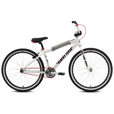 SE Bikes Vans Blocks Flyer 26" BMX Freestyle Bike-White