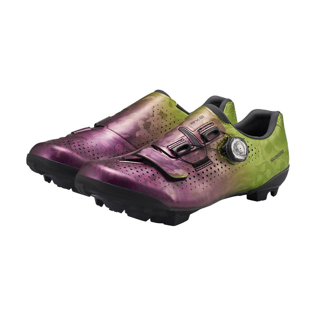 Shimano RX-8 Clipless Shoes-Purple/Green - 4