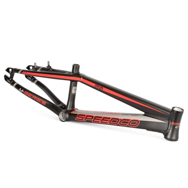 SpeedCo M2 Alloy BMX Race Frame-Matte Black/Red - 1