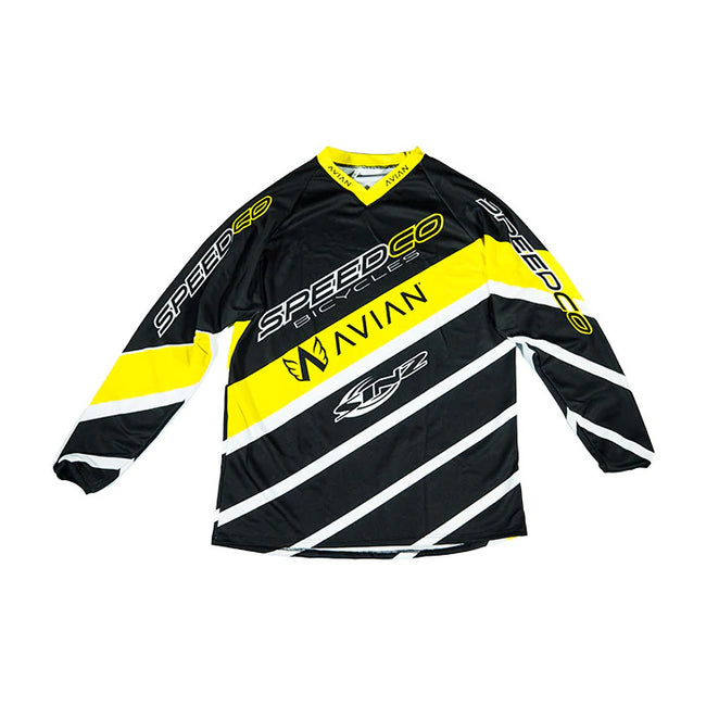 SpeedCo BMX Race Jersey-Black/Yellow - 1