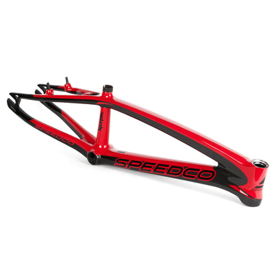 SpeedCo Velox v2 Carbon BMX Race Frame-Gloss Red/ Black