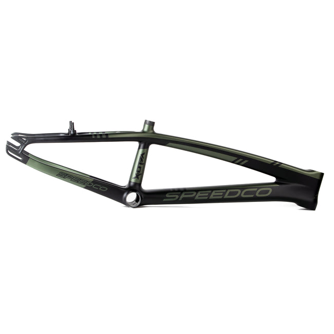 SpeedCo Velox v3 Carbon BMX Race Frame-Matte Green - 1