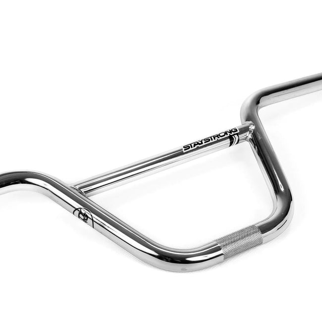 Stay Strong Chevron Chromoly BMX Race Handlebars-Chrome - 2